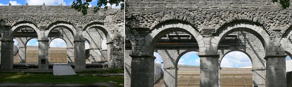 Roma klosterruin. Foto: Wolfgang Sauber (licens: CC BY-SA 3.0)